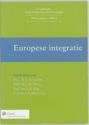 Omslag van Europese integratie