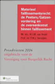 Omslag van Materieel faillissementsrecht