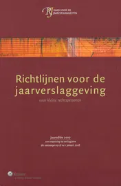 Omslag van Richtlijnen voor de jaarverslaggeving