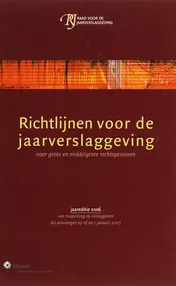 Omslag van Richtlijnen voor de jaarverslaggeving