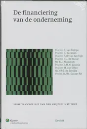 Omslag van De financiering van de onderneming