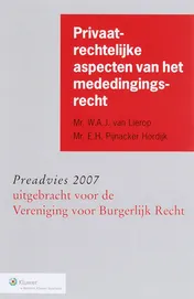 Omslag van Privaatrechtelijke aspecten van het mededingingsrecht