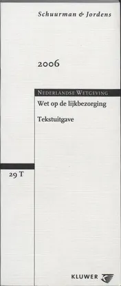 Omslag van Wet op de Lijkbezorging, Tekstuitgave