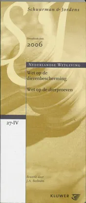 Omslag van Wet op de dierenbescherming