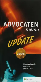 Omslag van Update Advocatenmemo