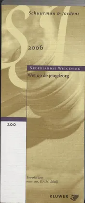 Omslag van Wet op de jeugdzorg