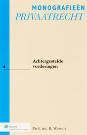 Omslag van Achtergestelde vorderingen