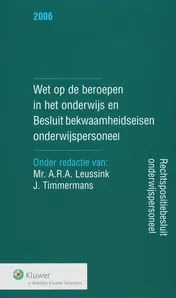 Omslag van Wet op de beroepen in het onderwijs en Besluit bekwaamheidseisen onderwijspersoneel