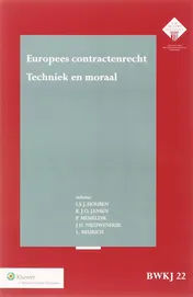 Omslag van Europees contractenrecht techniek en moraal