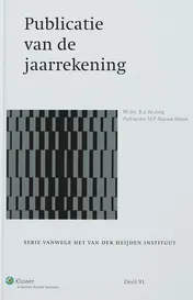 Omslag van Publicatie van de jaarrekening