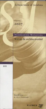 Omslag van Wet op de Architectentitel