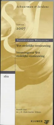 Omslag van Wet Stedelijke Vernieuwing