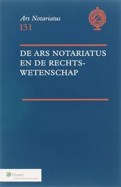 Omslag van De Ars Notariatus en de rechtswetenschap