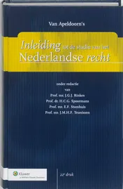 Omslag van Van Apeldoorn's Inleiding tot de studie van het Nederlandse recht