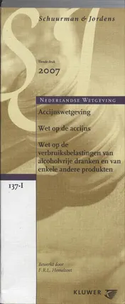 Omslag van Accijnswetgeving Wet O/D Acc.Verbr.Belastingen