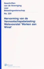 Omslag van Hervorming van de Vennootschapsbelasting