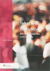 Omslag van Tekst & Toelichting Wet maatschappelijke ondersteuning