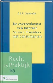 Omslag van De overeenkomst van Internet Service Providers met consument