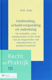 Omslag van Ontbinding, schadevergoeding en nakoming