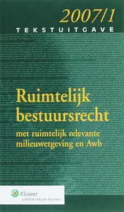 Omslag van Tekstuitgave Ruimtelijk bestuursrecht
