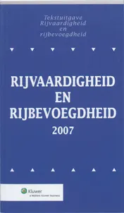 Omslag van Tekstuitgave Rijvaardigheid en rijbevoegdheid