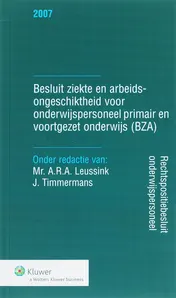 Omslag van Besluit Ziekte, arbeidsongeschiktheid onderwijs-/onderzoekpersoneel