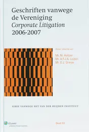 Omslag van Geschriften vanwege de Vereniging Corporate Litigation 2006-2007