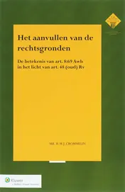 Omslag van Het aanvullen van de rechtsgronden