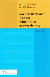 Omslag van Goederenvervoer over zee, binnenwater en over de weg