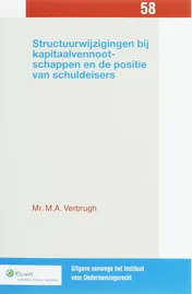 Omslag van Structuurwijzigingen kapitaalvennootschappen/positie schuldeisers