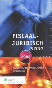 Omslag van Fiscaal-juridisch memo