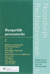 Omslag van 2 Burgerlijk Procesrecht 2008