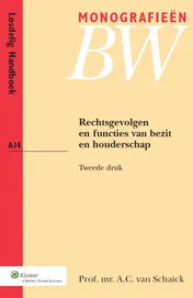 Omslag van Rechtsgevolgen en functies van bezit en houderschap