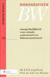 Omslag van Aansprakelijkheid voor schade