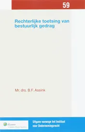 Omslag van Rechterlijke toetsing van bestuurlijk gedrag