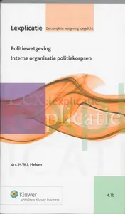 Omslag van 1b Interne organisatie politiekorpsen