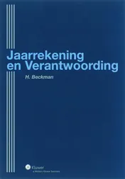 Omslag van Jaarrekening en Verantwoording