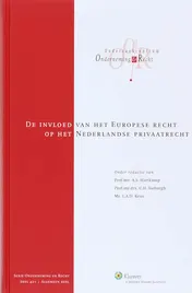 Omslag van De invloed van het Europese recht op het Nederlands privaatrecht