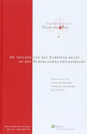 Omslag van De invloed van het Europese recht op het Nederlands privaatrecht