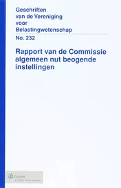 Omslag van Rapport van de Commissie algemeen nut beogende instellingen