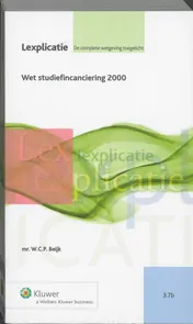 Omslag van Wet studiefinanciering 2000