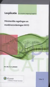 Omslag van Ministerieële regelingen en modelverordeningen WVO