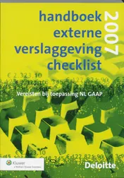 Omslag van Handboek Externe Verslaggeving Checklist 2007