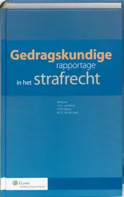 Omslag van Gedragskundige rapportage in het strafrecht