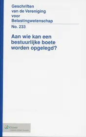 Omslag van Aan wie kan een bestuurlijke boete worden opgelegd?