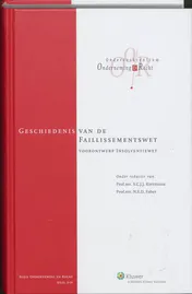 Omslag van Geschiedenis van de faillissementswet