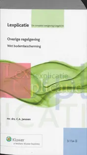 Omslag van Overige regelgeving Wet bodembescherming