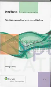 Omslag van Pensioenen en uitkeringen ex-militairen