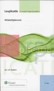 Omslag van Winkeltijdenwet