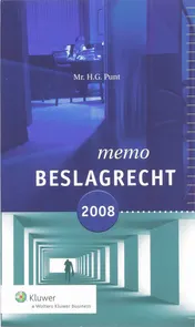 Omslag van Memo beslagrecht 2008